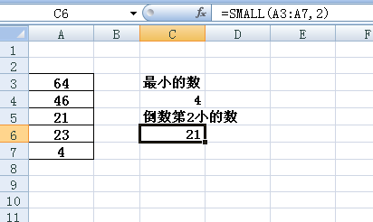 SMALL函數