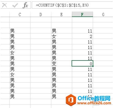 excelδֲƥɏͬ񔵓Countif 