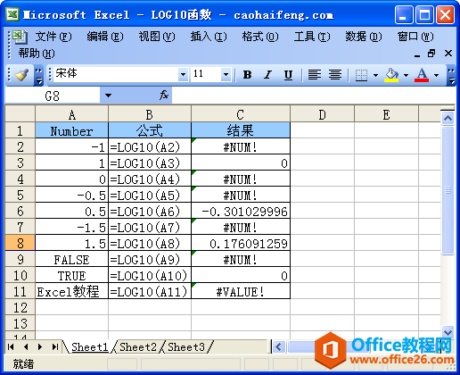 ExcelLOG10Zc÷