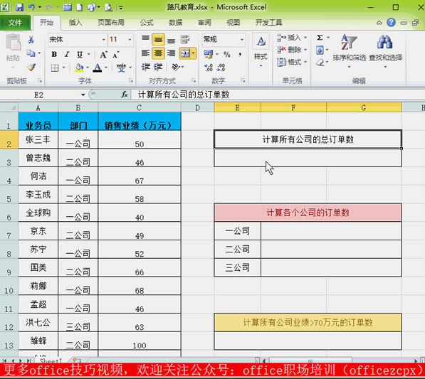 ExcelӋCOUNT  COUNTIFS