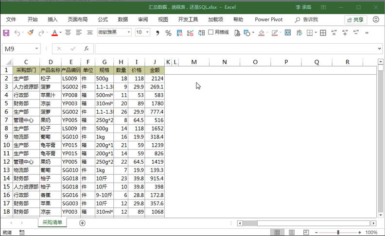 Excel ѸٿY(ji)(sh)(j)(SQLY(ji))
