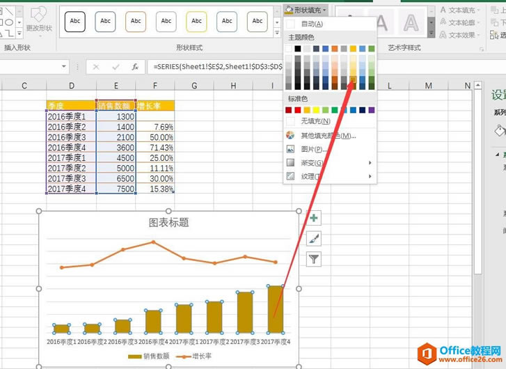 excel 圖表的美化操作實例教程