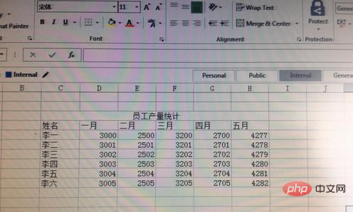 excel D