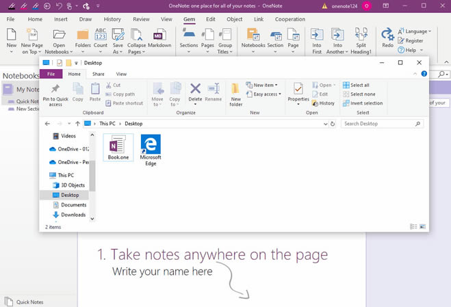 δ_һ(g) Windows ļA΂(g) OneNote Pӛ