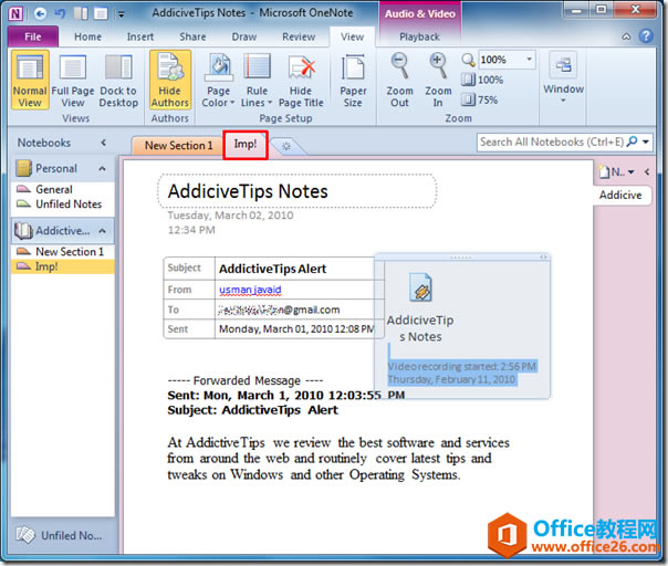 OneNote ܴaoօ^_վ
