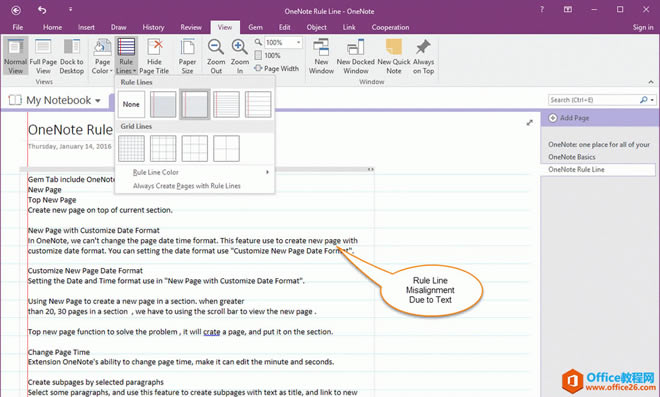 OneNote ݔ֕rͻʾWeλ