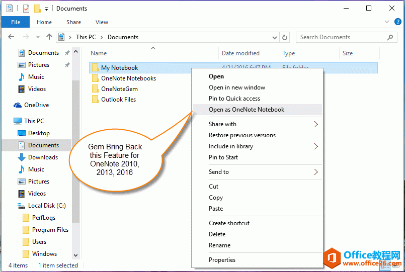 Gem o OneNote 2010, 2013, 2016 汾֏@һ - Open as OneNote Notebook