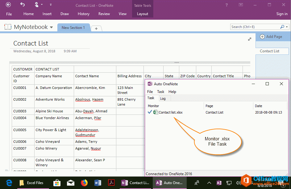 ָһ Excel ļOͬǰ OneNote 