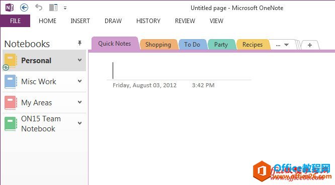 OneNote 2013еČʹÈD̳2