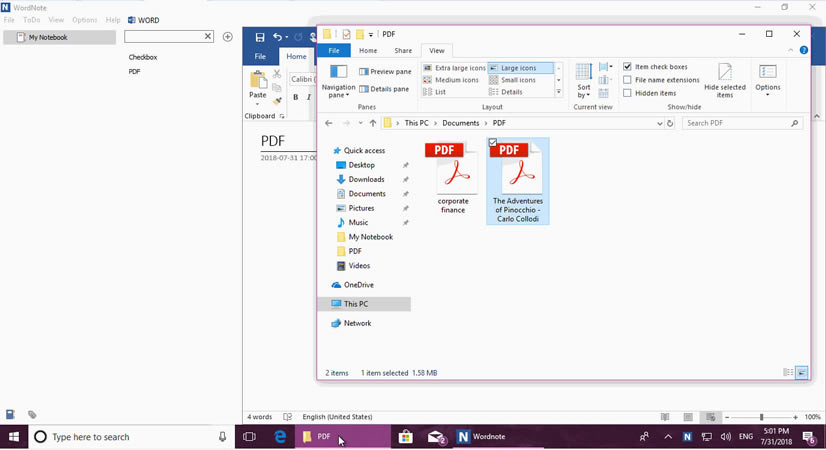  WordNote ęnе PDF Mм PDF g[ʹ Word ע PDF Mע