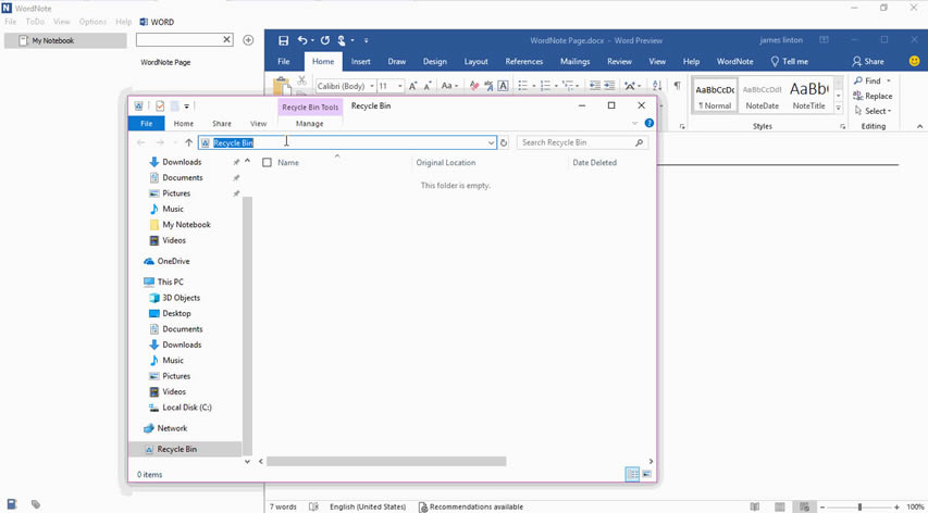 WordNote ʹ Windows ĻվԼĻվ