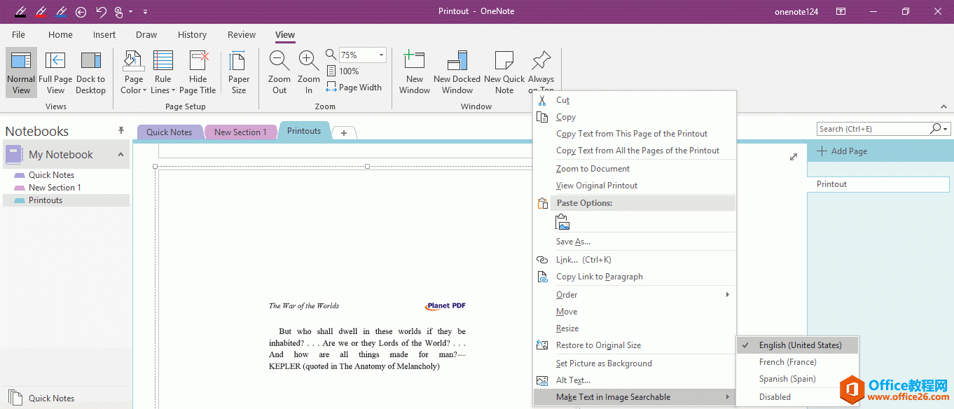 ׌ OneNote ЈDƬM OCRRe