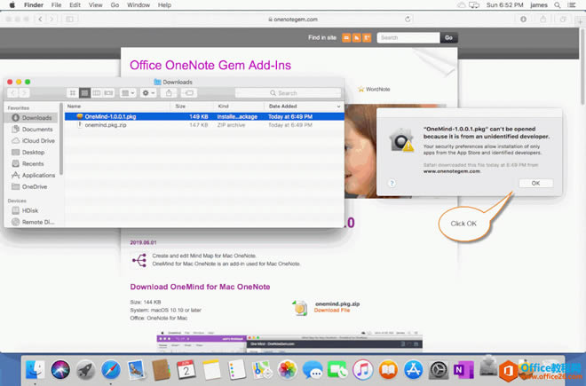 c PKG bb OneMind for Mac OneNote