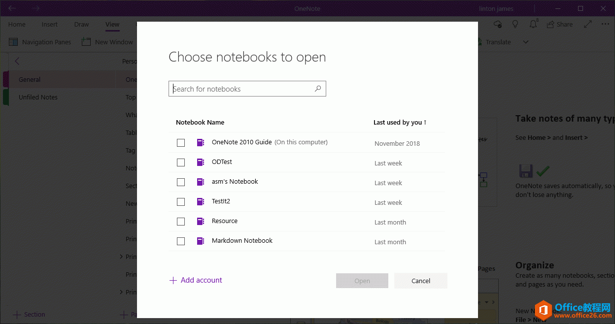 Pӛ]OneNote UWP PӛڵĹPӛб