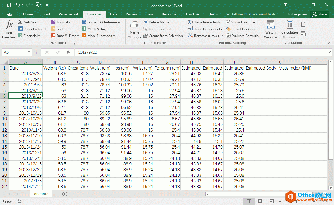 用 Excel 打開該 CSV 文件