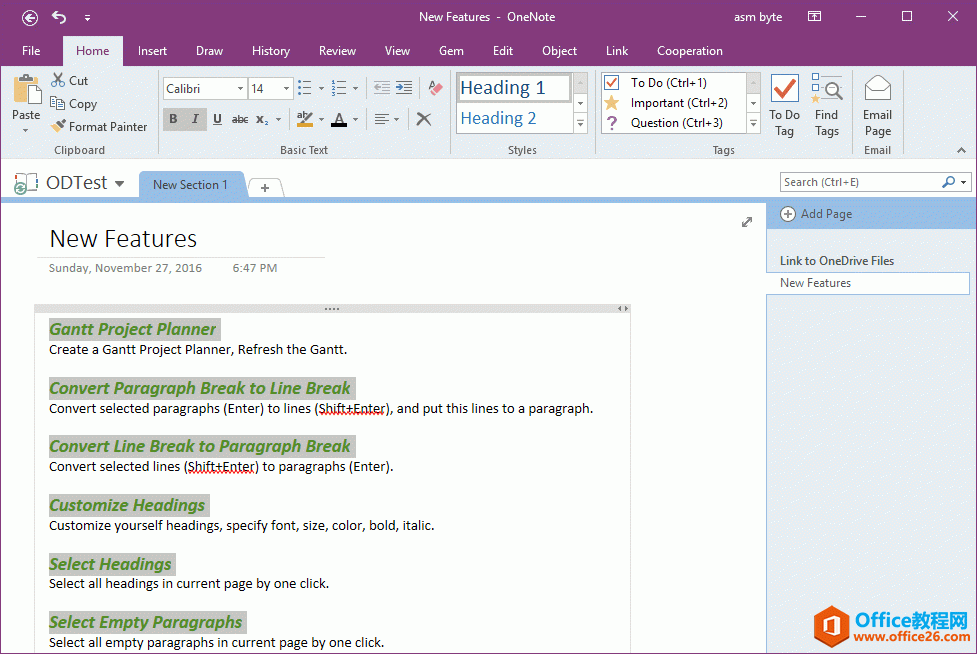 һIx OneNote И}ʽԱyһwɫwбwʽ
