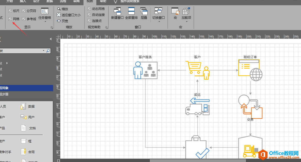 visio 工作界面