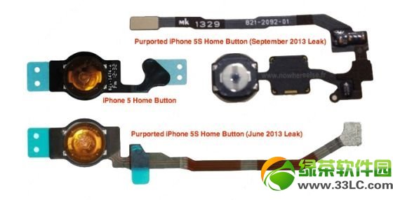 iphone5s home鍵指紋識別技巧獲證實：Home鍵排線照曝光